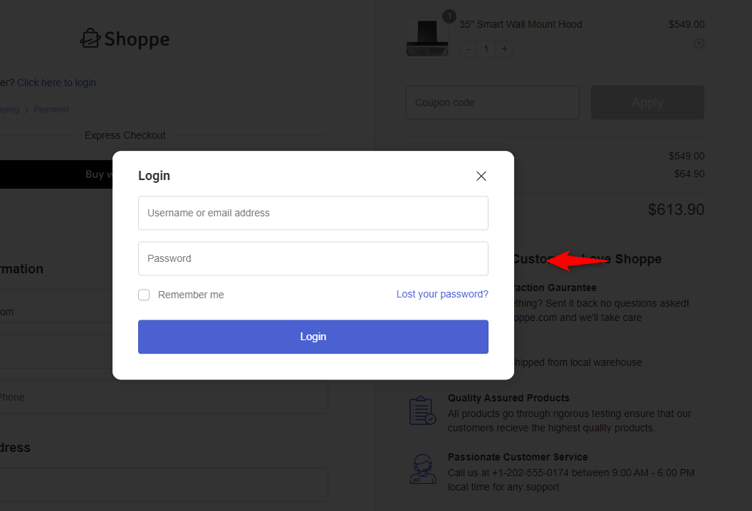 WooCommerce force login before checkout