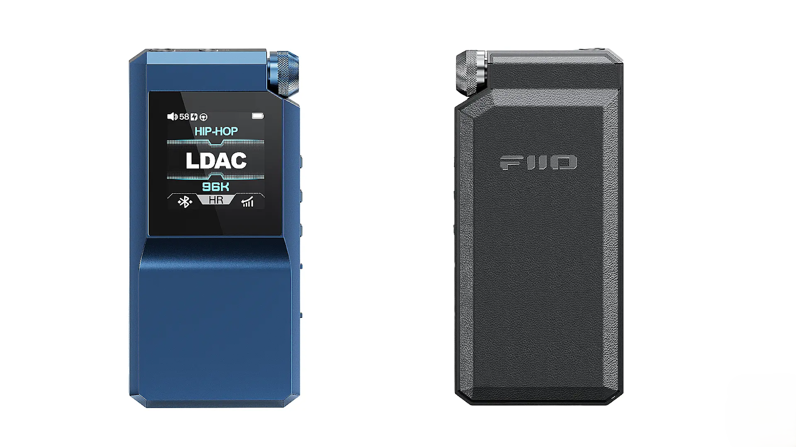 FiiO BTR17 front and rear view.