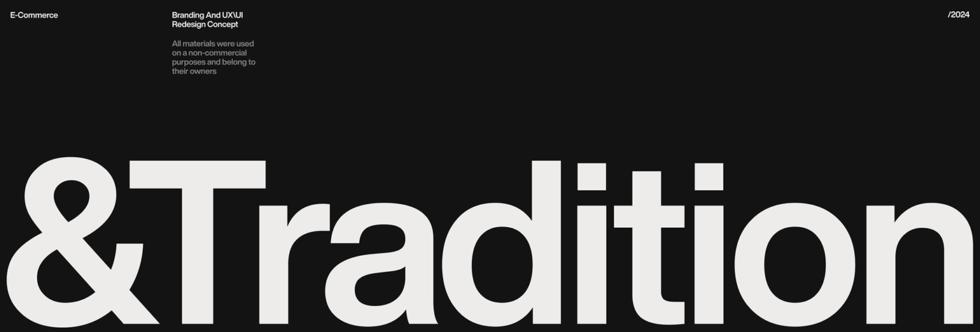 Image from the &Tradition's Branding and UI UX: Where Heritage Meets Modernity article on Abduzeedo