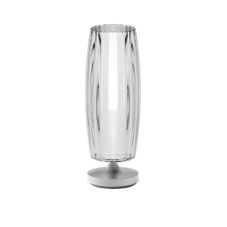 A glass vase on a stand

Description automatically generated