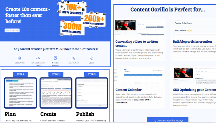 Content Gorilla - AI content marketing tool