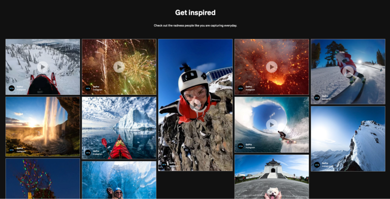 GoPro uses Flockler as a social media aggregator