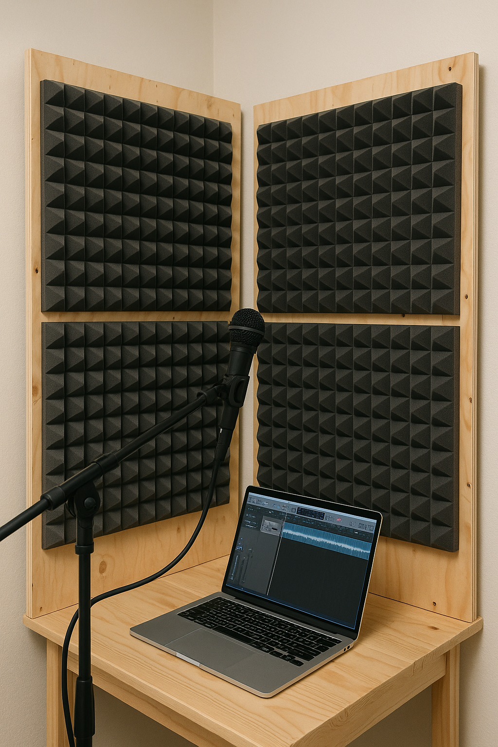 DIY acoustic treatment setup