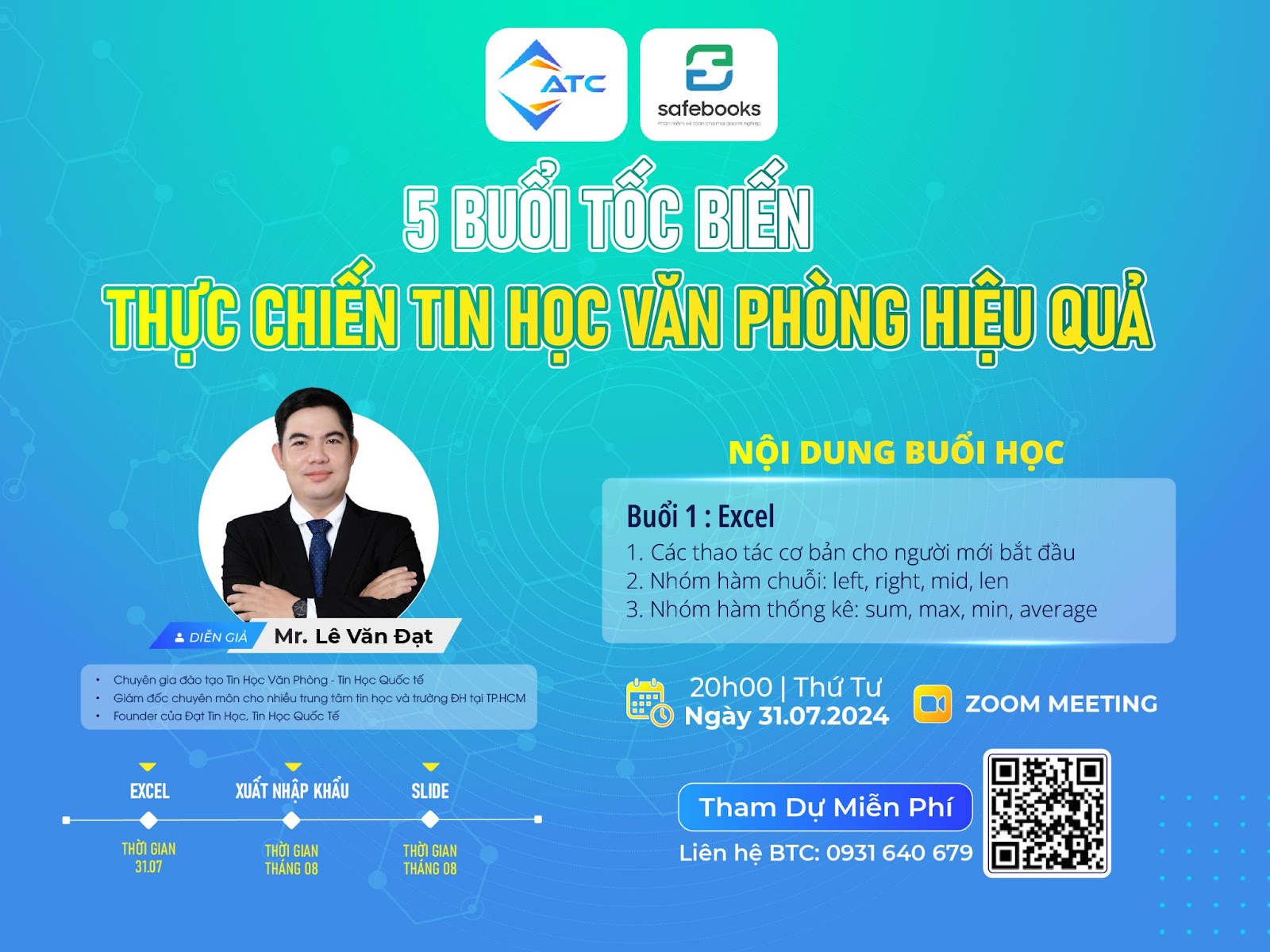 5 buổi tốc biến thực chiến tin học văn phòng hiệu quả