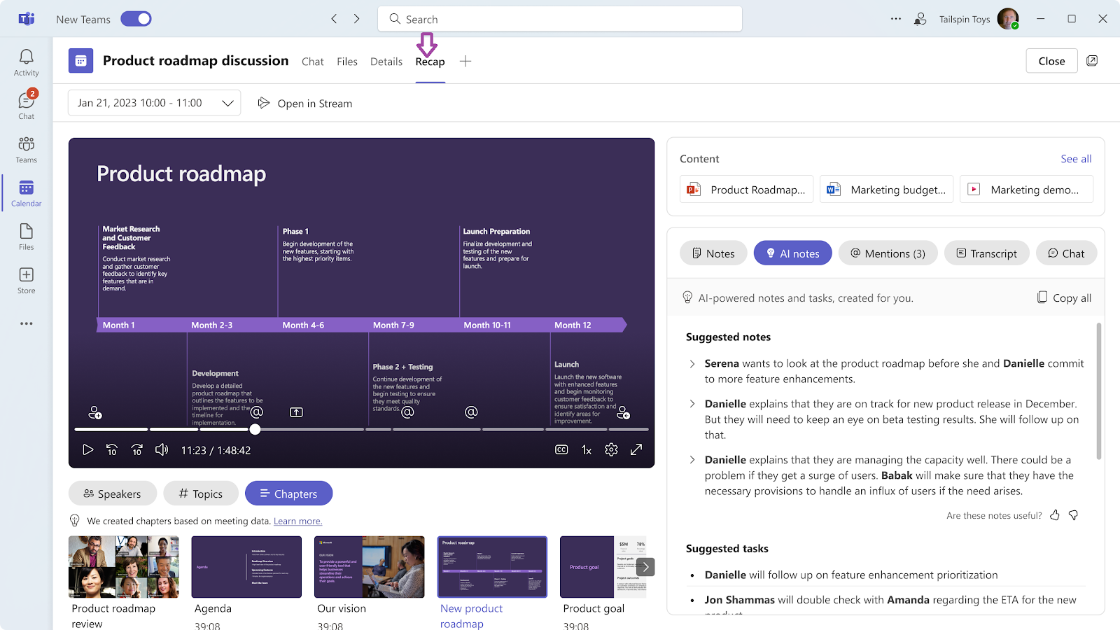 How to take meeting notes in Microsoft Teams