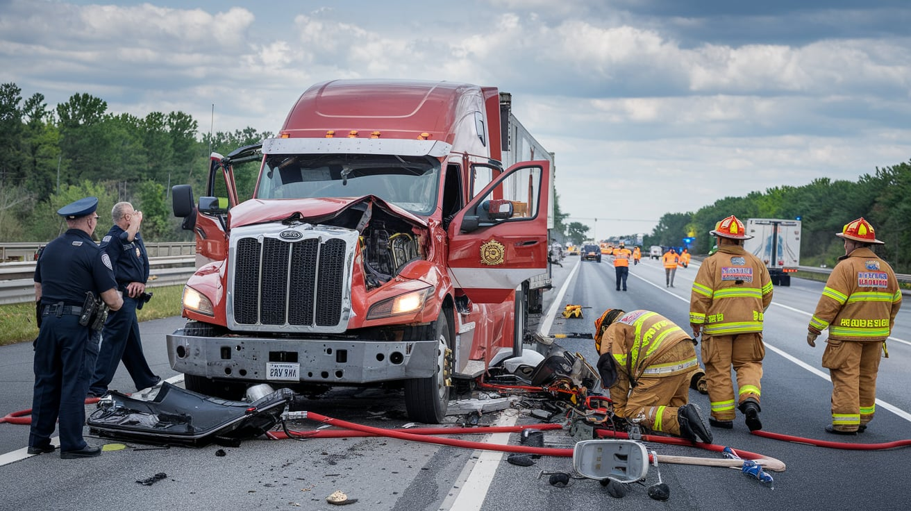 08/26/2024 Semi Accident I-85 Anderson County SC