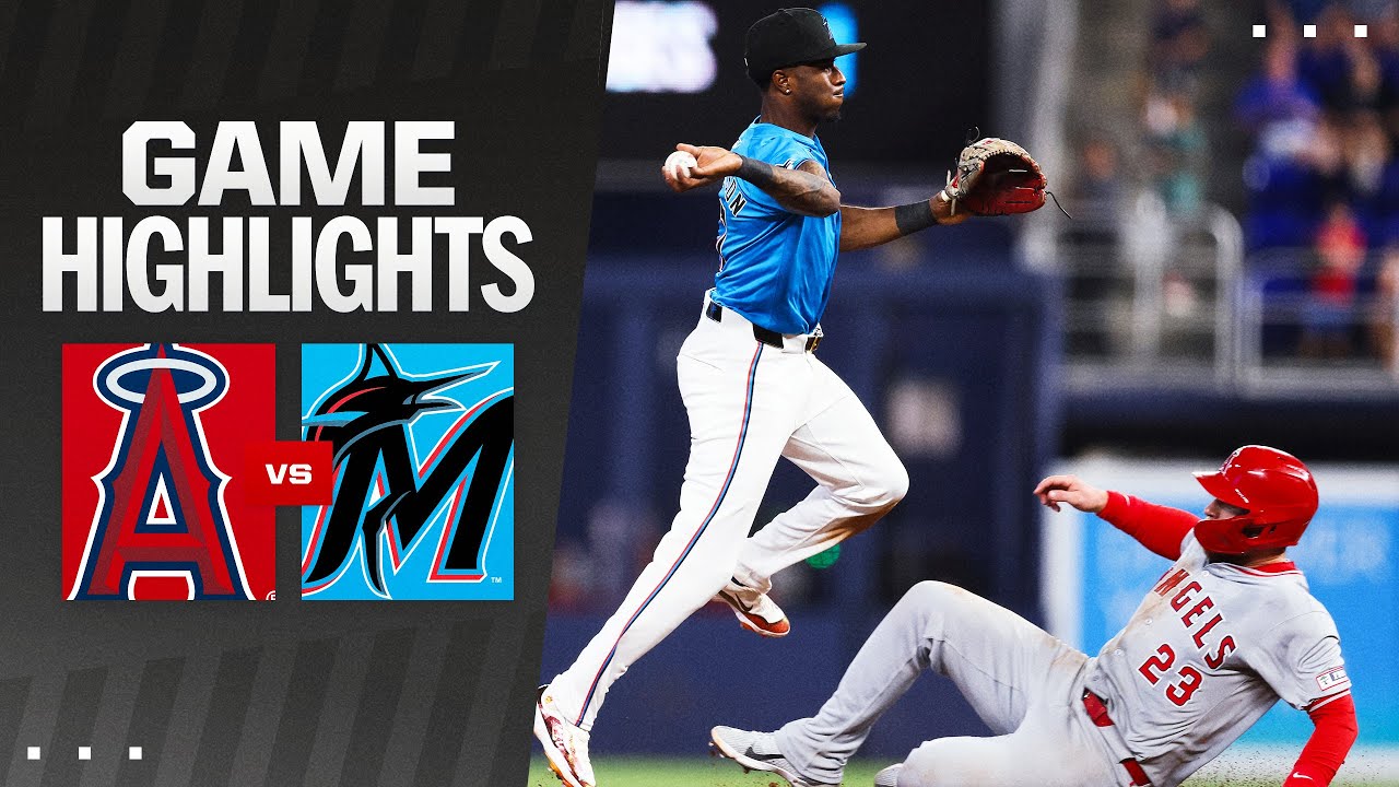 Los angeles angels vs miami marlins match player stats​