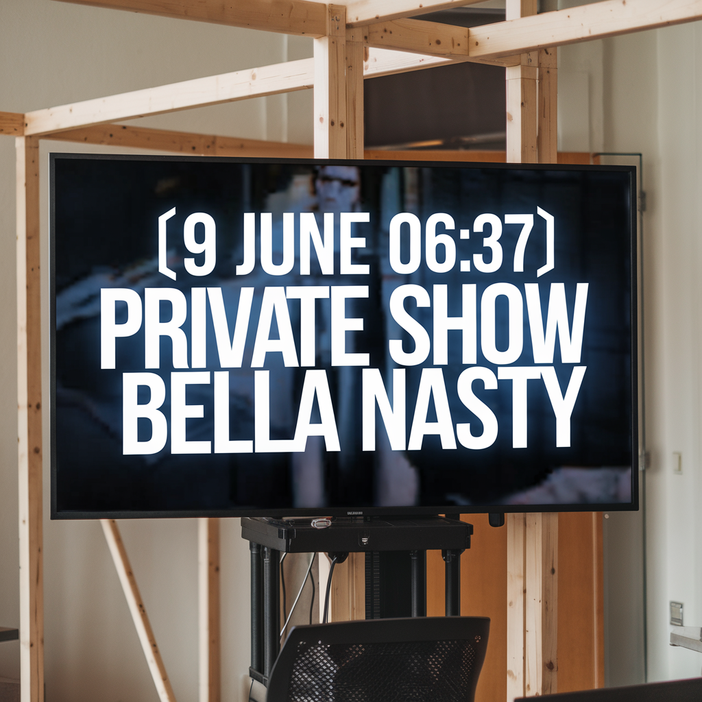  Unveiling the Shocking Secrets of [9 June 06:37] Private Show Bella Nasty