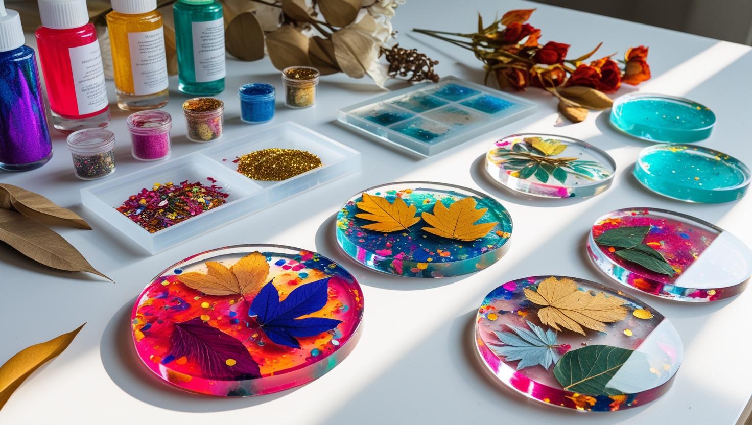 Resin Coasters with Fun Designs