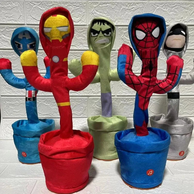 Marvel Avengers Dancing Cactus Electronic Spider-Man Toy needing special care for electronics