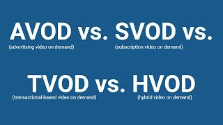 Comparing the VOD Models: SVOD vs. AVOD vs. TVOD vs. HVOD