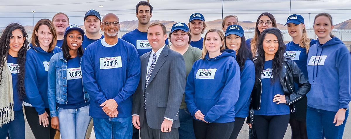 California Innocence Project students and staff with Michael Semanchik and Horace Roberts.