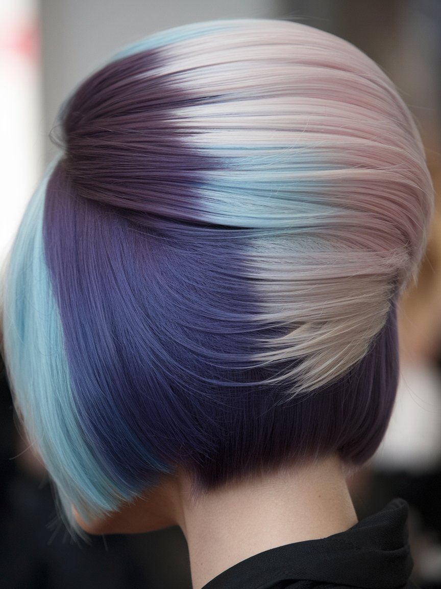 36. Two-Tone Stacked Inverted Bob