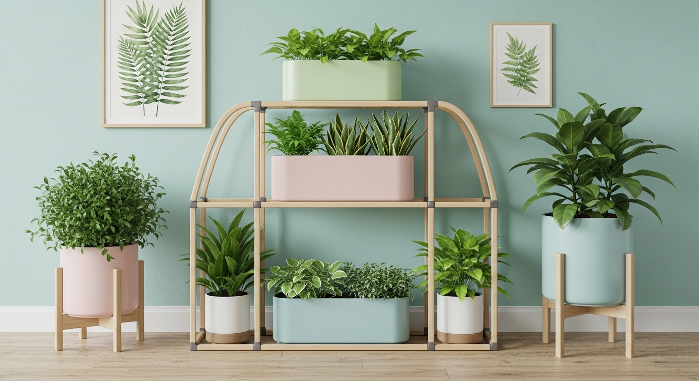minimal greenery setup 
