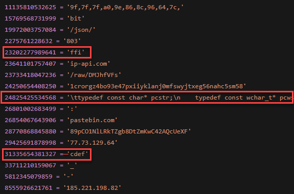 `ffi` library