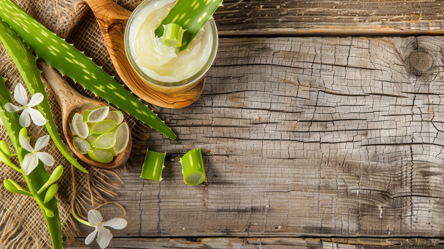 aloe vera soothing and healing properties