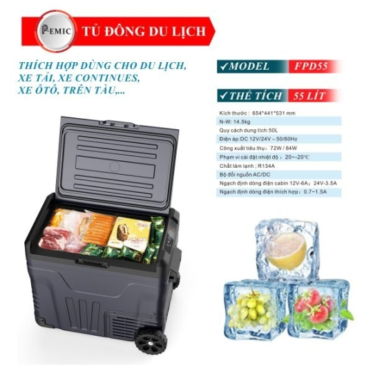 Tủ đông xe hơi EPD 55