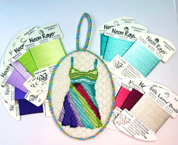 beginner needlepoint kit - 13 Going on 30 painted canvas