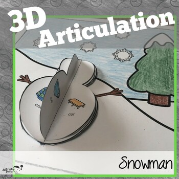 snowman theme for speech therapy
