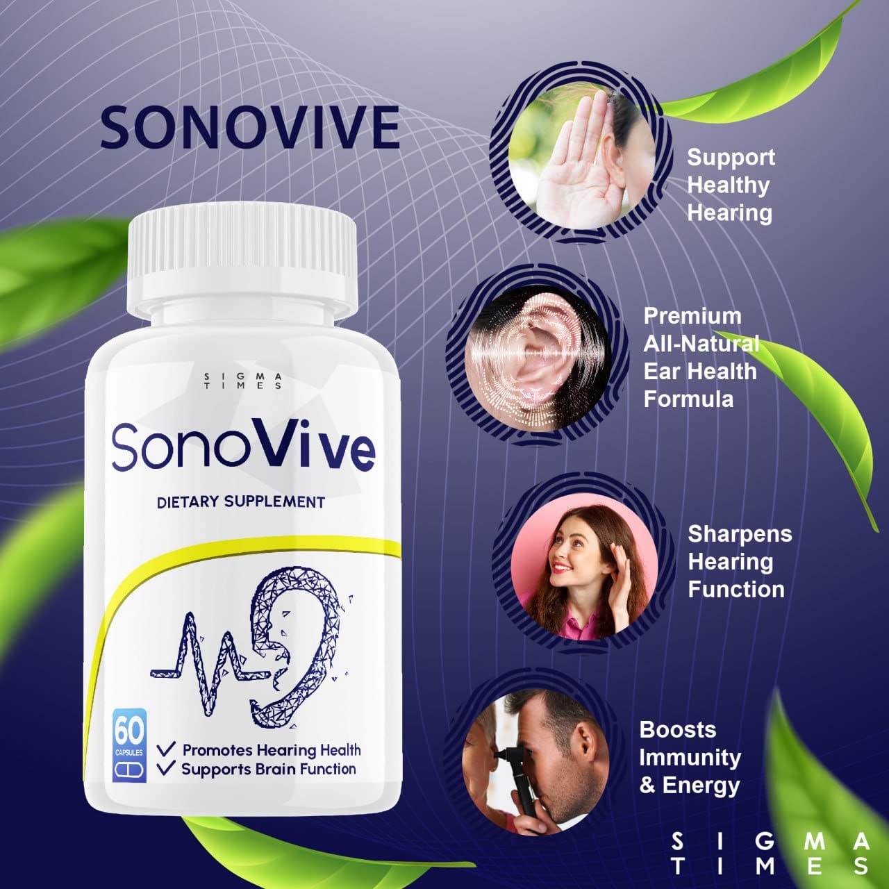 Sonovive Capsules for Hearing, Sonovive Supplement Pills Loss Hearing (60  Capsules) : Amazon.com.au: Health, Household & Personal Care