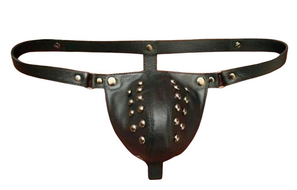 Male Leather Thong