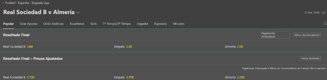 Odds na Bet365 – Ótimas Cotações