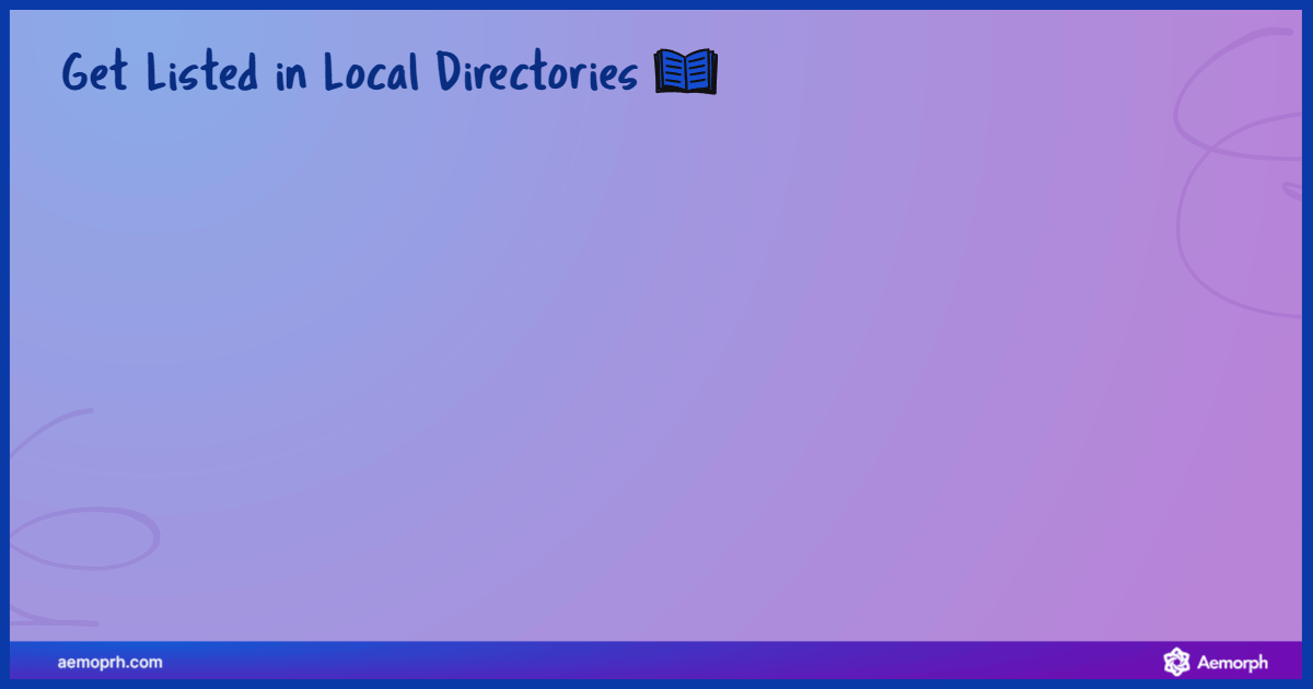 A checklist highlighting popular local directories for local link building.
