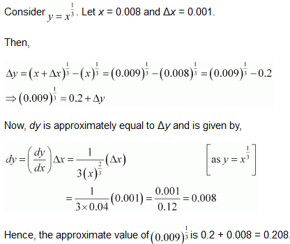 NCERT Solutions for Class 12 Maths Application of Derivatives