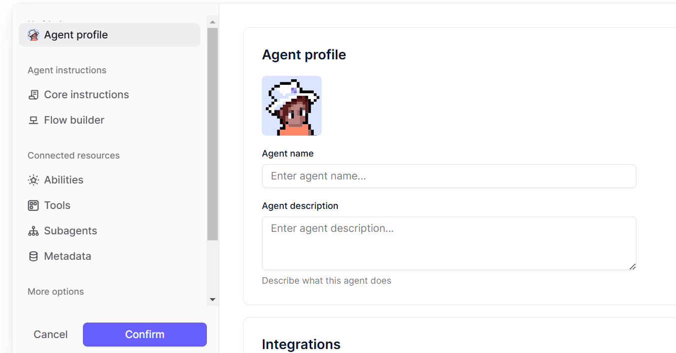 Agent profile of an AI agent made with Relevance.ai