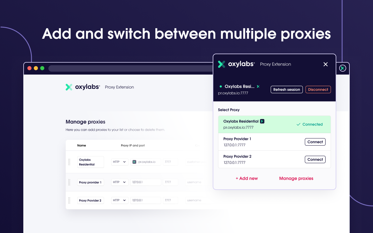 oxylabs interface