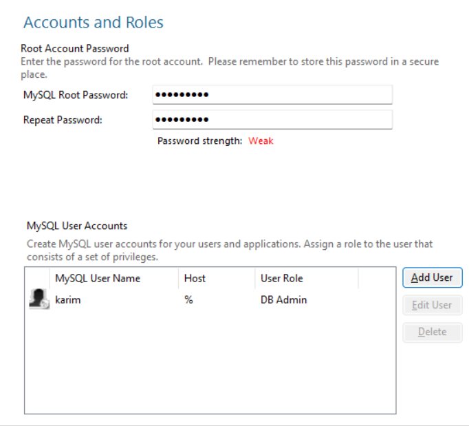 Set Root Password & Optional Users