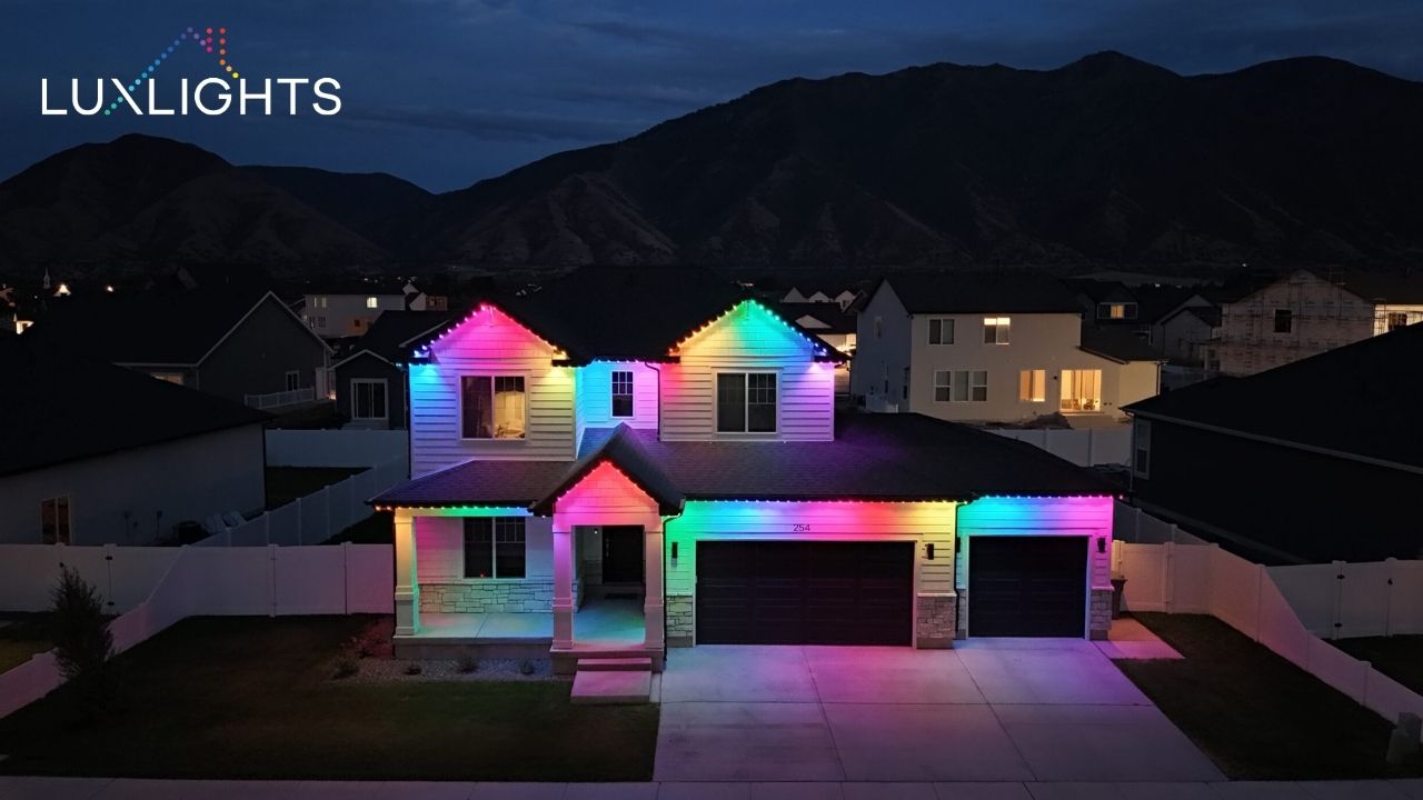 rainbow permanent Christmas lights