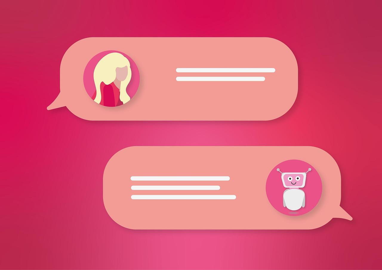 A chat bubbles with a person and a robotAI-generated content may be incorrect.