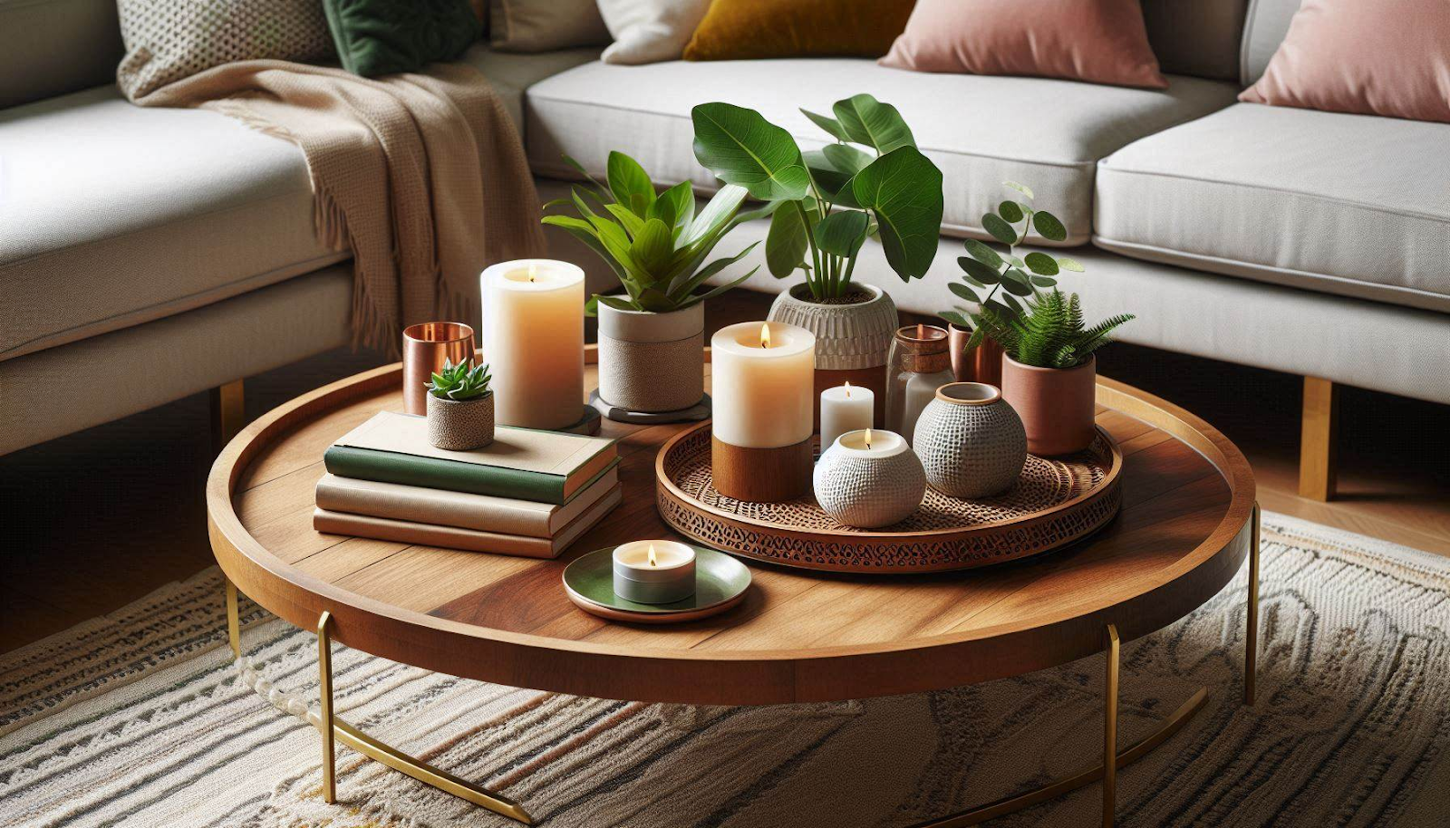 Coffee Table: Use a Tray as a Base