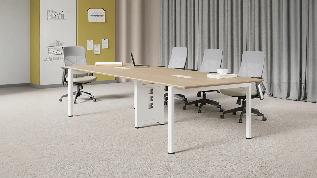 Elegant wooden conference table design