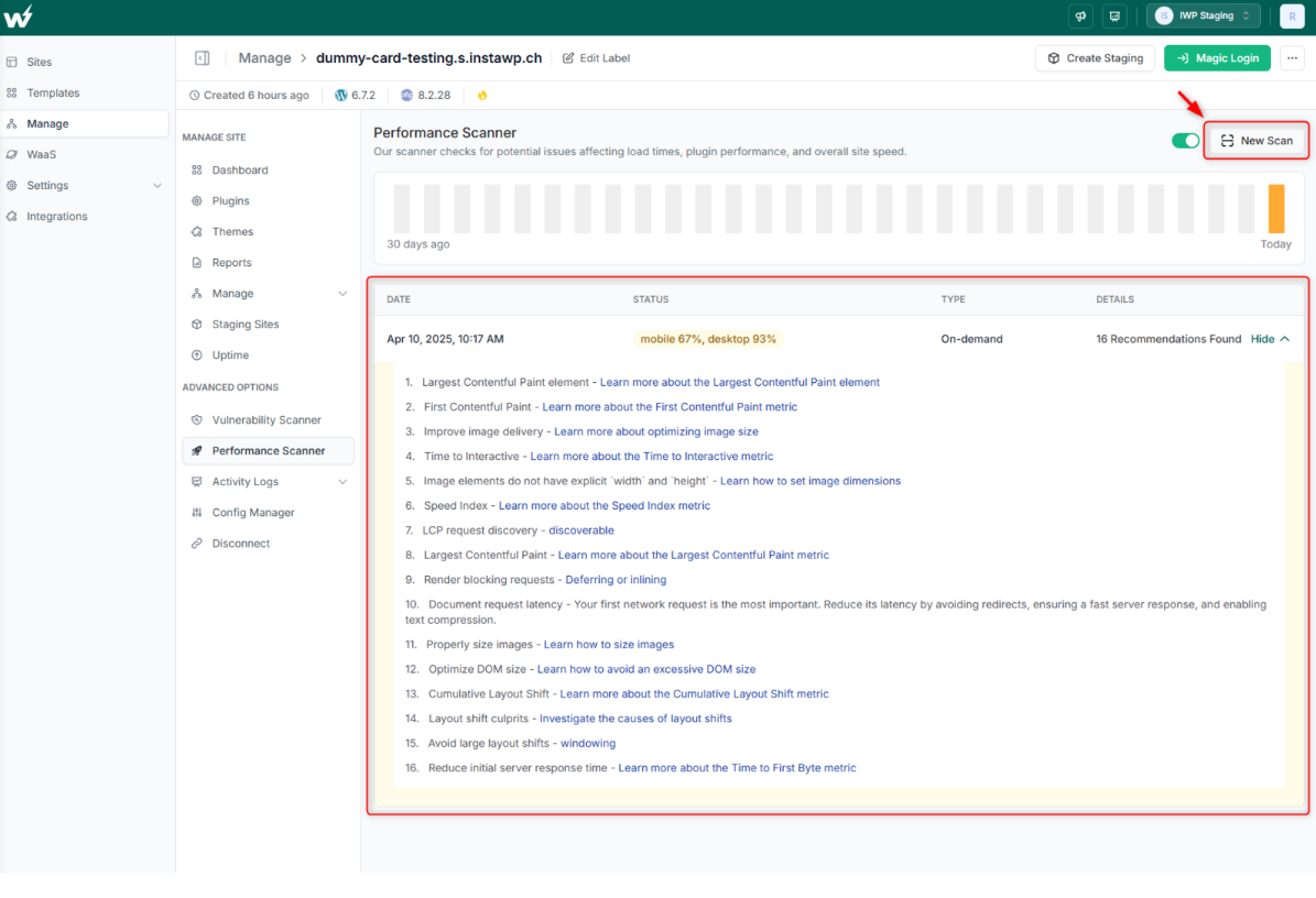 Performance Scanner for WooCommerce speed optimization 