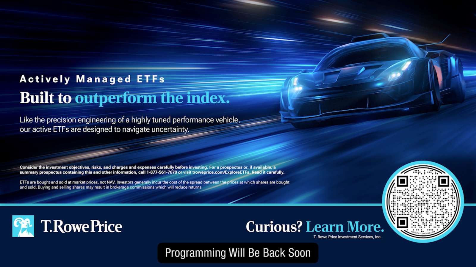 T. Rowe Price streaming advertisement 
