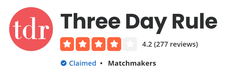 Boston matchmakers Three Day Rule