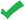 Green checkmark