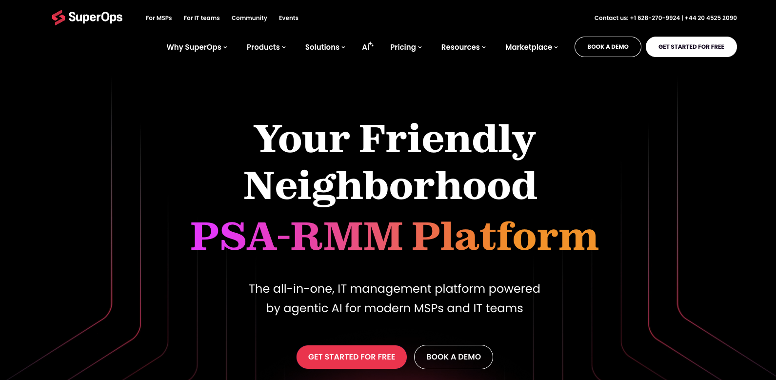 Screenshot of SuperOps - Best RMM for small businesses.