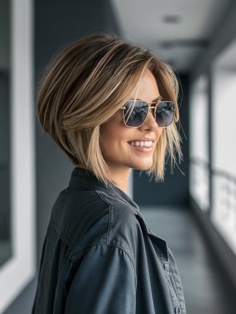 30. Balayage Short Hairstyle