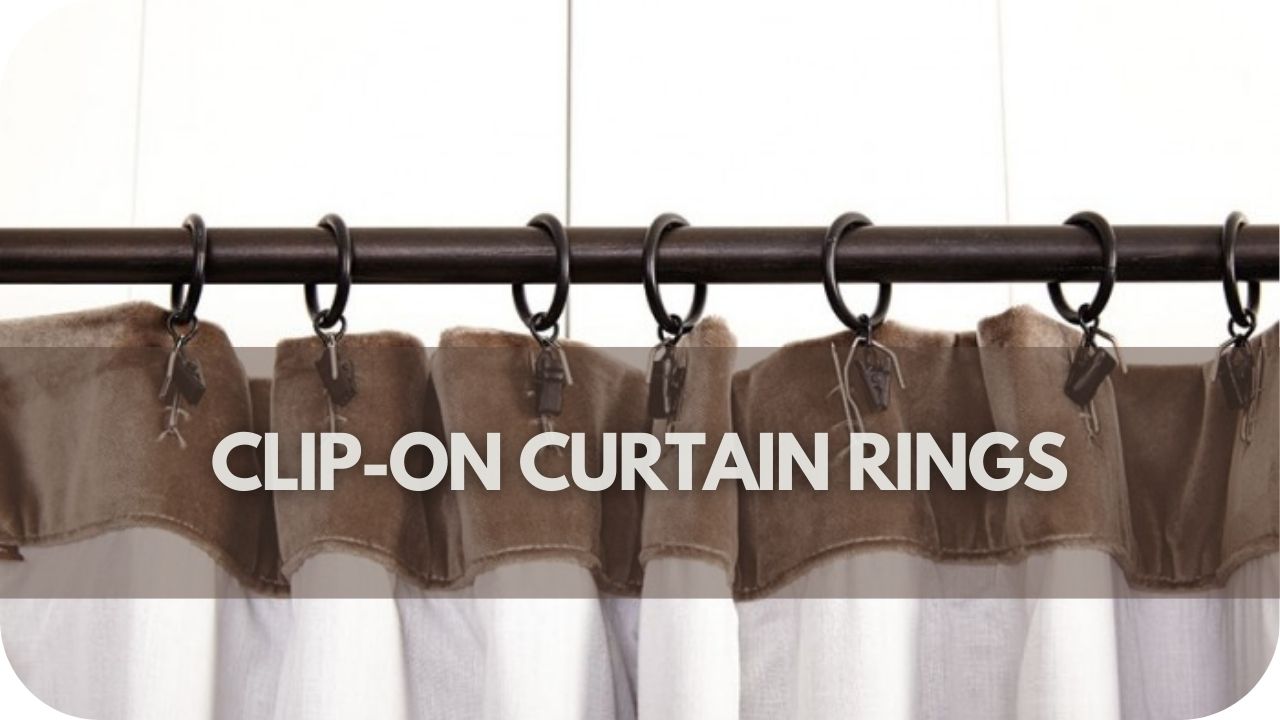 Tricks to Hang Curtains in a Rental: Use Clip-On Curtain Rings