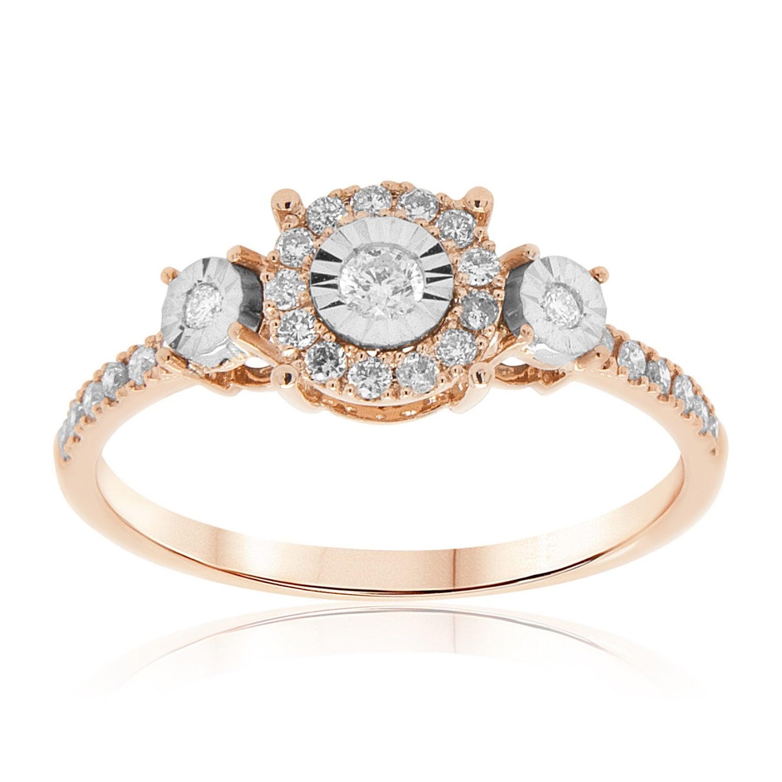  Triple Diamond Miracle Plate Ring