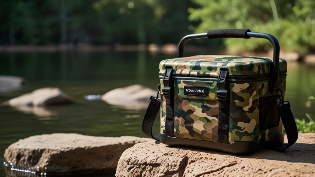 28 liter insulated soft side lunch cooler camoflage