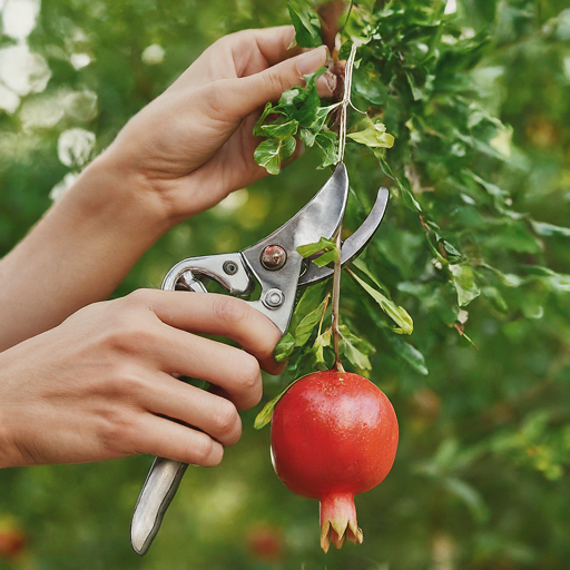 Pruning Techniques for Abundant Pomegranate Flowers