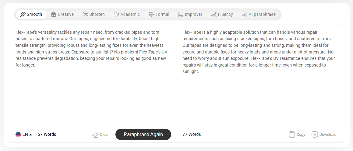 Best paraphrasing tool for academic writing