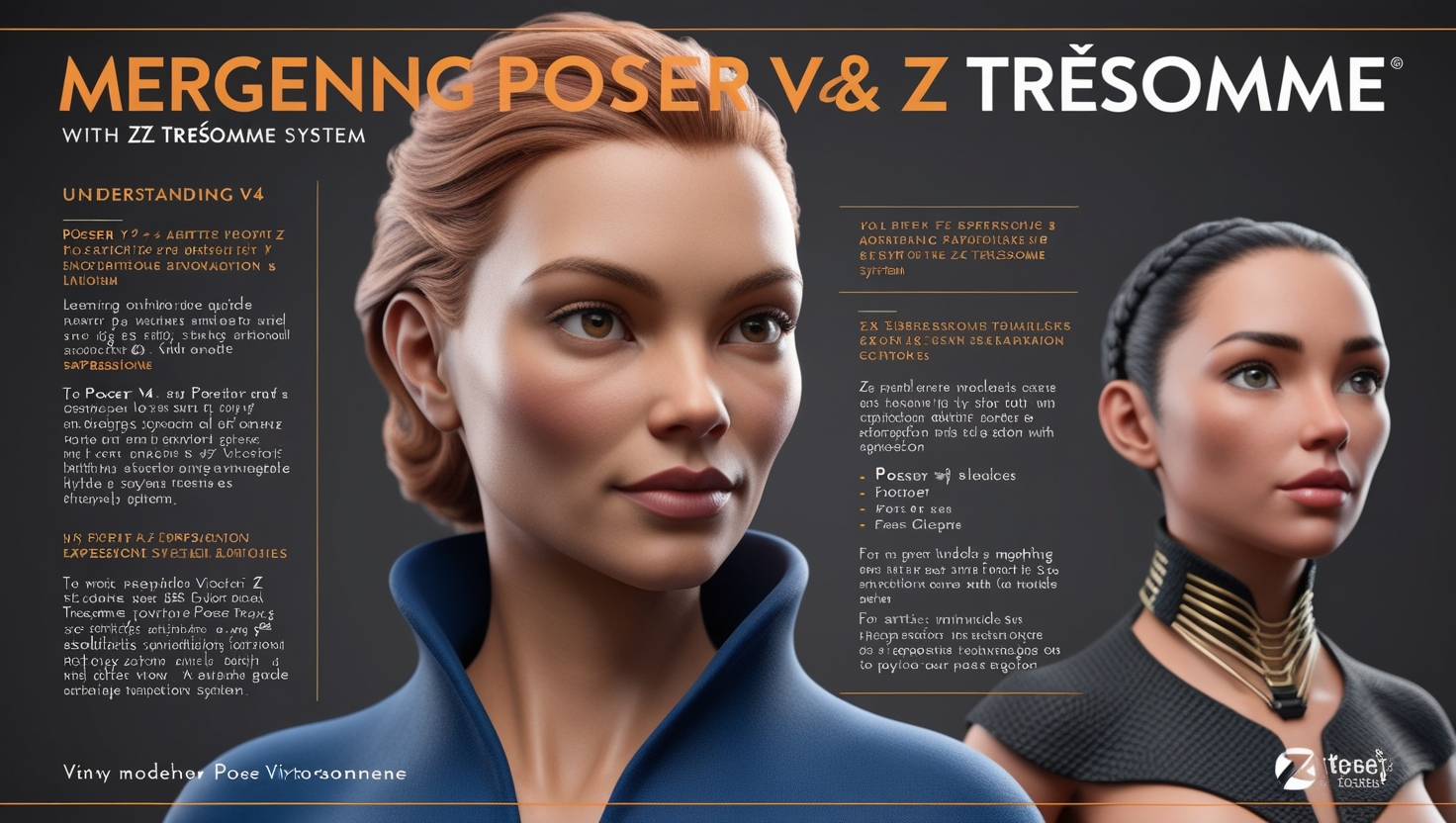 Poser V4 with Z Tresommen