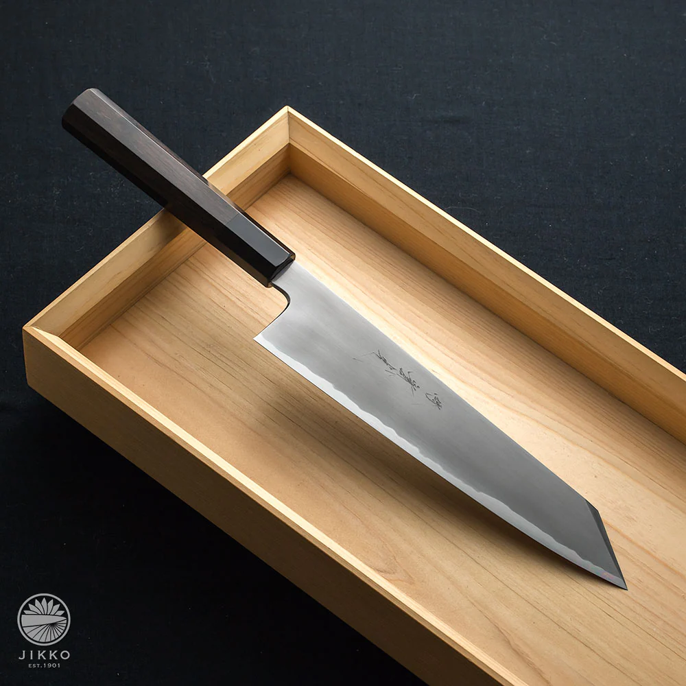 JIKKO Chef Kiritsuke Blue2 carbon steel Gyuto Japanese knife