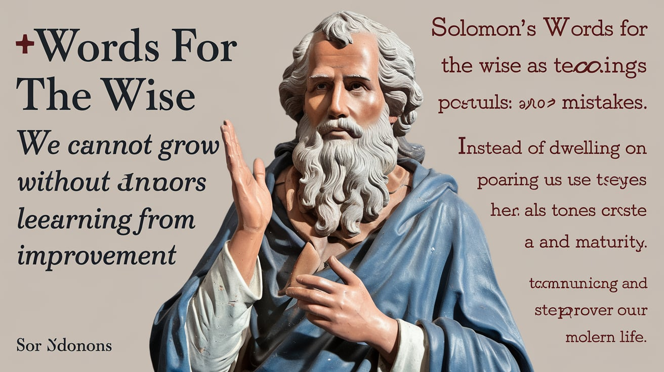 solomon's words for the wise