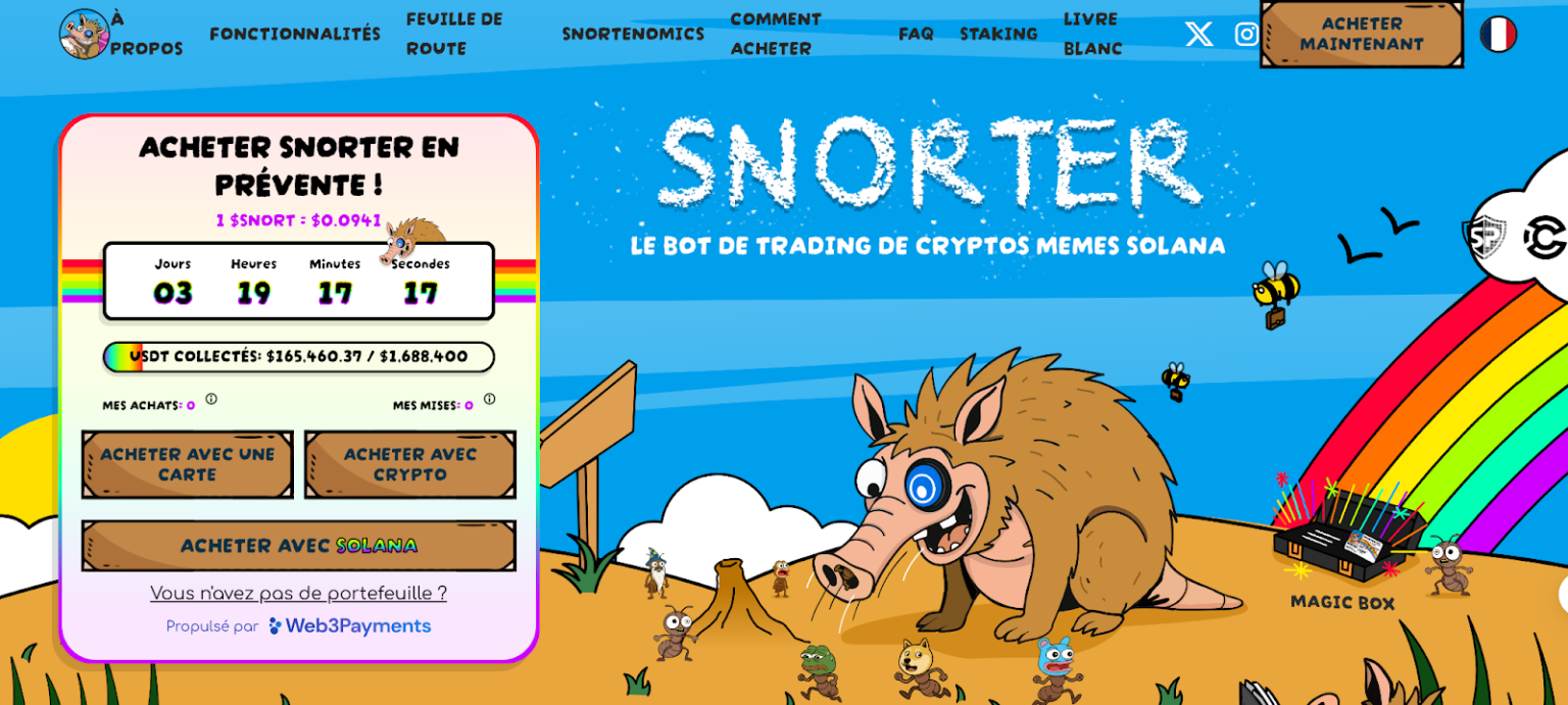 crypto petit prix snorter token
